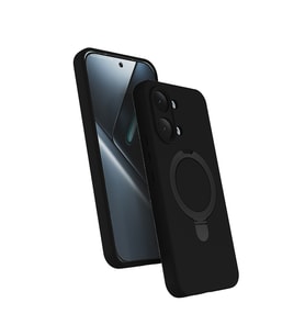 Poco X8 Pro Max Kılıf M-safe Şarj Özellikli Standlı Samara Kılıf Siyah