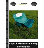 #KampSandalyesi Oxford Kumaş Ergonomik Hafif Metal Profil Taşınabilir Cepli Katlanabilir Kamp Sandal