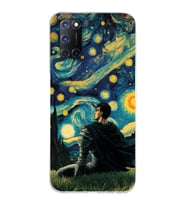 Oppo A52/A72/A92 Uyumlu Berserk The Starry Night Tasarımlı Şeffaf Telefon Kılıfı