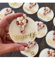 Pleksi Ayıcıklı Balonlu Magnet