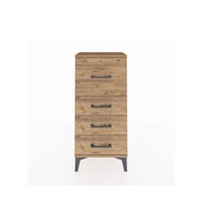 Arges Komodin 4 Çekmeceli 44x30x96 Çam-Çam