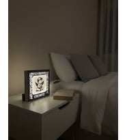 Kişiye Özel Işıklı Bebek ve Çocuk Odası Dekoratif Gece Lambası Beyaz