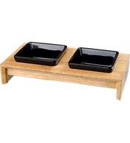 Mama Su Kabı Seti, 2X0,2L, Ahşap, 28X5X15Cm
