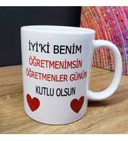 Öğretmene Hediye Kupa Bardak