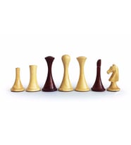 El Yapımı Şimşir Ahşap Modern Satranç Taşı 77mm