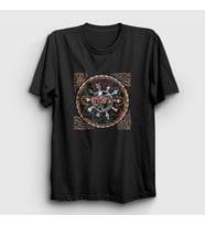 Presmono Unisex Siyah Fourty Years V2 Kiss T-Shirt 292051tt