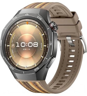 [Curved-End] Huawei GT6 Pro 46mm/GT5 Pro 46mm ile Uyumlu Kordon Dokuma Örgülü Yumuşak ve Rahat Kullanımlı GT6 Pro Kordon Dış Yüzeyi Kumaş Kaplama Dikiş Nakışlı GT6 Pro Kordonu