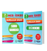 Ardışık Yayınları 7. Sınıf 2025 Bursluluk Sınavı Soru Bankası ve Deneme Seti 2 Kitap