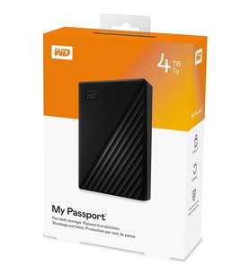Wd Wdbpkj0040bbk-wesn, Mypassport 4tb 2,5" Usb3.2, Taşınabilir, Harici Hdd, Siyah, (türkiye Distrib
