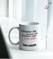 Kişiye Özel İsim ve Fotoğraflı Kupa Bardak No:X019