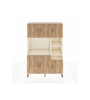Hyperion Dolap 10 Raflı 6 Kapaklı 132x44x195 Aytaşı-Çam/Aytaşı