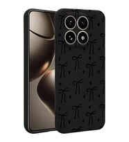 Coverzone Xiaomi M?15T ?le Uyumlu Y�ksek Kalite �zel Tasar?m Kadife ?� Y�zey Silikon Lansman Telefon K?l?f? Kalp Kurdele