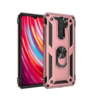 Xiaomi Redmi Note 8 Pro Kılıf Sofya Yüzüklü Silikon Kapak - Rose