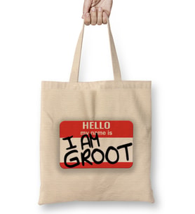 Guardians Of The Galaxy I am Groot Bez Çanta Uzun Saplı