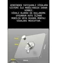 Y Tipi Mobilyaya Kendinden Yapışkanlı Led LCD Plazma TV Televizyon Askısı Sabitleme Çoçuk Deprem Koruma Güvenlik Kemeri