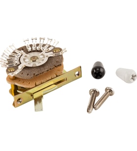 Fender 0078776049 5-yollu 4-pole Discrete Super Switch (profesyonel) Karmaşık Manyetik Bağlantıları İçin (hss/hsh/s1), Gelişmiş Devre Tasarımı Uyum: Stratocaster Ve Telecaster Custom Wiring Projeleri