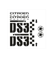 Citroen İçin Uyumlu Aksesuar Ds3 Oto Sticker Set Siyah
