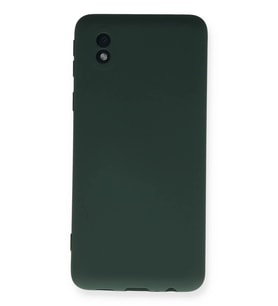 Galaxy A01 Core Kılıf Nano içi Kadife Silikon - Koyu Yeşil