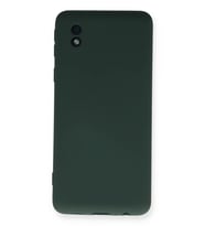 Galaxy A01 Core Kılıf Nano içi Kadife Silikon - Koyu Yeşil