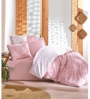 Cotton Box Çift Kişilik Nevresim Takımı Minimal Best Pembe