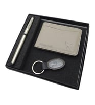 Signator D364 İsme Özel Set - Deri Kartlık + Anahtarlık  + Kalem Seti  İsme Özel Hediyelik Set (Karışık)