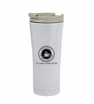 Baskılı Logolu Çift Katmanlı Kaliteli Çelik 500 Ml  Termos Bardak Mug Araç Kahve Çay Termosu