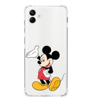 Samsung Galaxy A04  Köşe Korumalı Antişok Kapak Mickey Mouse Tasarımlı Şeffaf  Kılıf