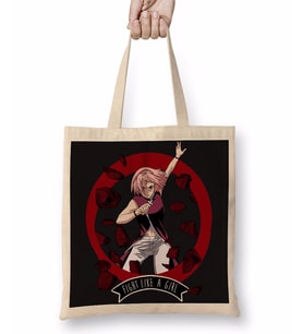 Sakura Naruto Bez Çanta Uzun Saplı