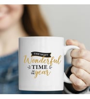 Yeni Yıl, Yılbaşı The Most Wonderful Baskılı Kupa Bardak