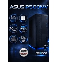 Asus Expertcenter P500MV Intel Core 7 240H 16 GB 2 TB SSD WIN 11 PRO Masaüstü Bilgisayar & Teknor USB Bellek