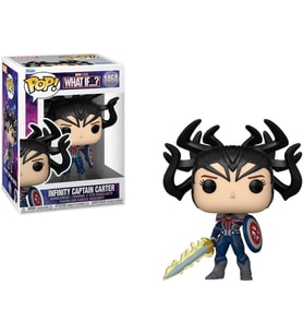 Funko Pop Vinyl: Marvel What If - Infinity Captain Carter - Koleksiyon Vinil Figür - Hediye Fikri - (Krem)