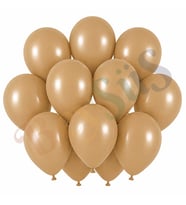 Çöl Kumu Renk Lateks Retro Balon (30 cm) - 12 Adet