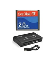 .Sandisk 2 GB Compact Flash Hafıza Kartı - USB 2.0 Cf Kart Okuyucu