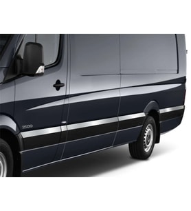 Mercedes Sprinter Uyumlu W906 Ncv3 Yan Kapı Çıtası 10 Parça Krom (O.Ş) 2006 Ve Sonrası