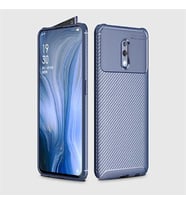 Oppo Reno Kılıf Esnek Soft Karbon Tasarım Legion Serisi (Lacivert)