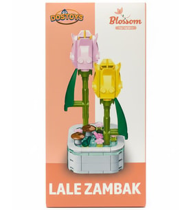 Dostoys Yapı Taşı Serisi Çiçek Yapım Seti Lale Zambak