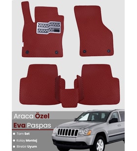 JEEP GRAND CHEROKEE (2005-2010) Uyumlu EVA Paspas Tam Set–Araca Özel,Kolay Montaj,Su Geçirmez