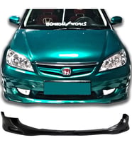 Honda Civic Vtec 2 Mugen Ön Ek Karlık Plastik Mat Siyah 2004 2005 2006 Makyajlı Kasa karlık+bodykit+ek