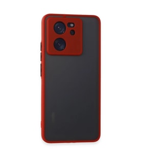 Xiaomi Mi 13t Pro Kılıf Montreal Silikon Kapak - Kırmızı