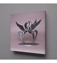 KANATLI ATLAR KANVAS TABLO 50x50cm (Karışık)