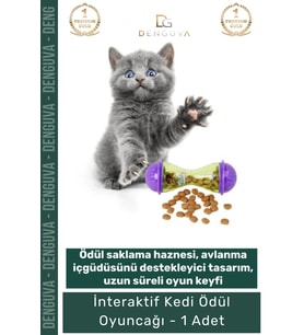 #KediOyuncağı İnteraktif Kedi Avlanma İçgüdüsü Destekleyici Dayanıklı Mor Yeşil Ödül Mamalı Oyuncak