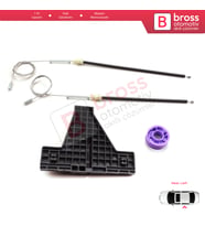 Audi A3 MK2 8P 8PA 8P1 2003-2013 4/5 Kapı 8P4839461 İçin Arka Sol Cam Kriko Tamir Seti