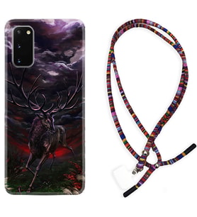Samsung A02S A03S A10 A12 A13 A21S A22 Kılıf Boyun Asklı Rasta Silikon Dark Deer 1786