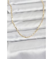 CM 14K Gold Renk Lazerli Zincir Model 60 cm Kadın Kolye - TJ-BKO10957
