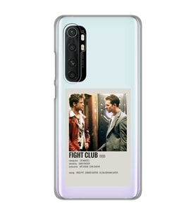 Xiaomi Mi Note 10 Lite Uyumlu Fight Club Minimalist Poster Desenli Şeffaf Telefon Kılıfı
