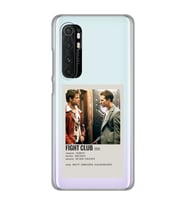 Xiaomi Mi Note 10 Lite Uyumlu Fight Club Minimalist Poster Desenli Şeffaf Telefon Kılıfı