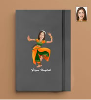 Kişiye Özel Kadın Model 13x21 Gri Defter-47