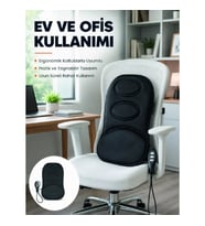 Mey İthalat® Ev ve Araç İçin Masaj Minderi Modlu Isıtmalı Titreşimli Koltuk Masaj Pedi