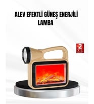 Solar Alev Işığı Cob Teknolojili Taşınabilir El Feneri Ve Kamp Lambası