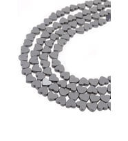6 MM Kalp Hematit Dizi Doğaltaş - DZ4273